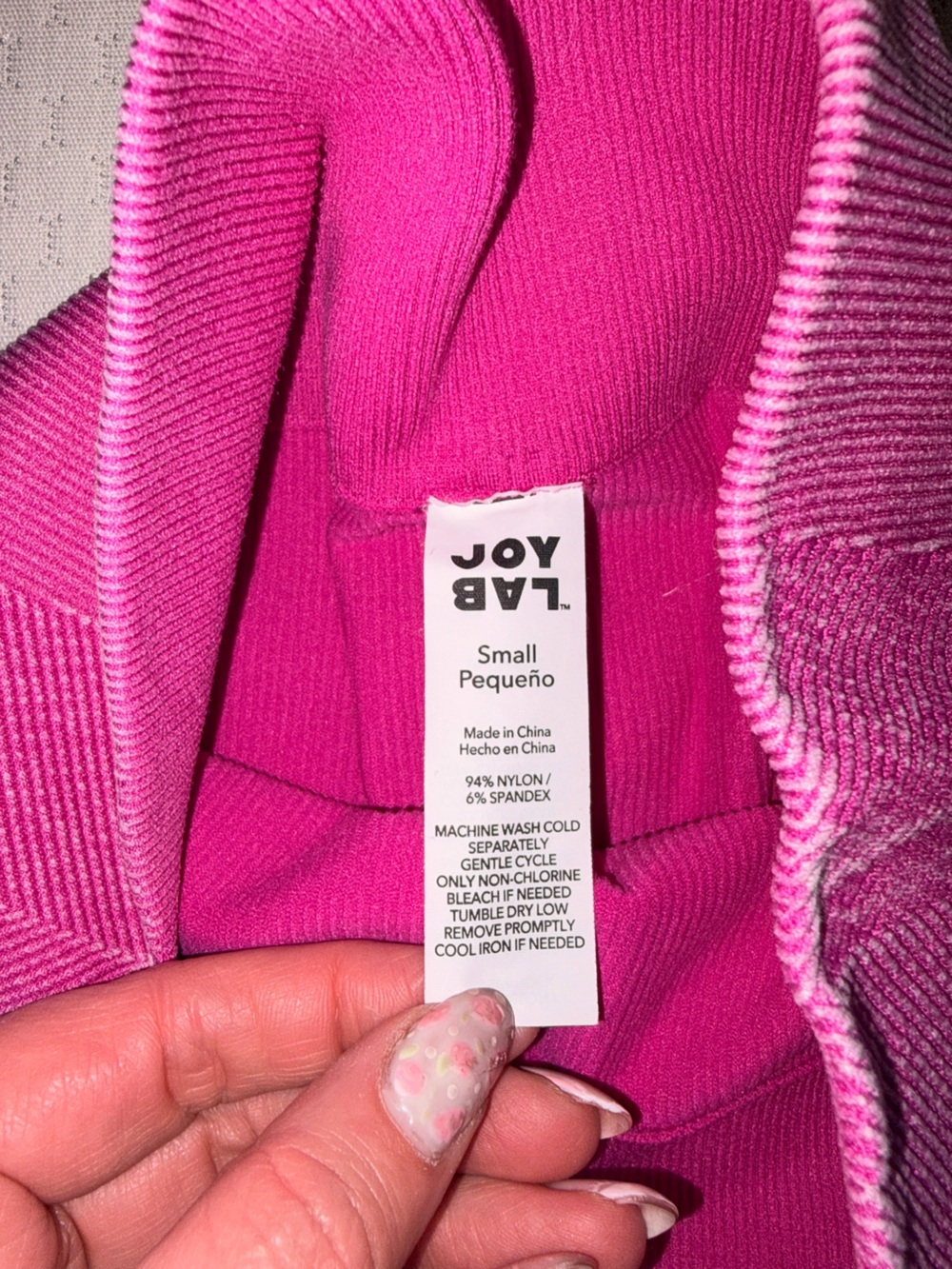 JoyLab Bright Pink Seamless Women’s Small' Leggings - Picture 4 of 4